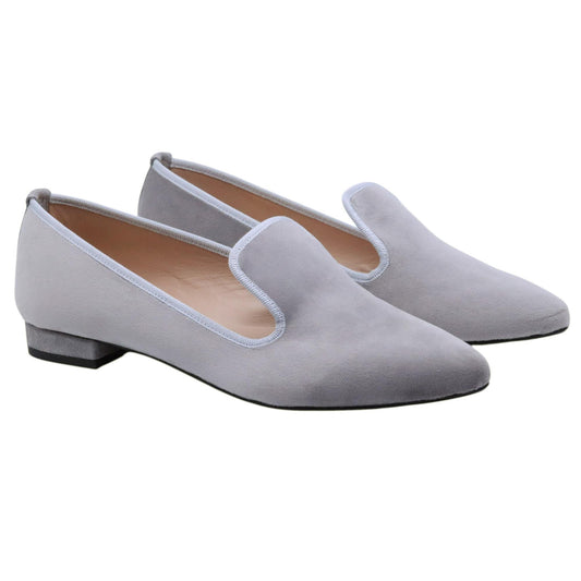 Ballerina da donna Jaffè modello 641 in velluto grigio 