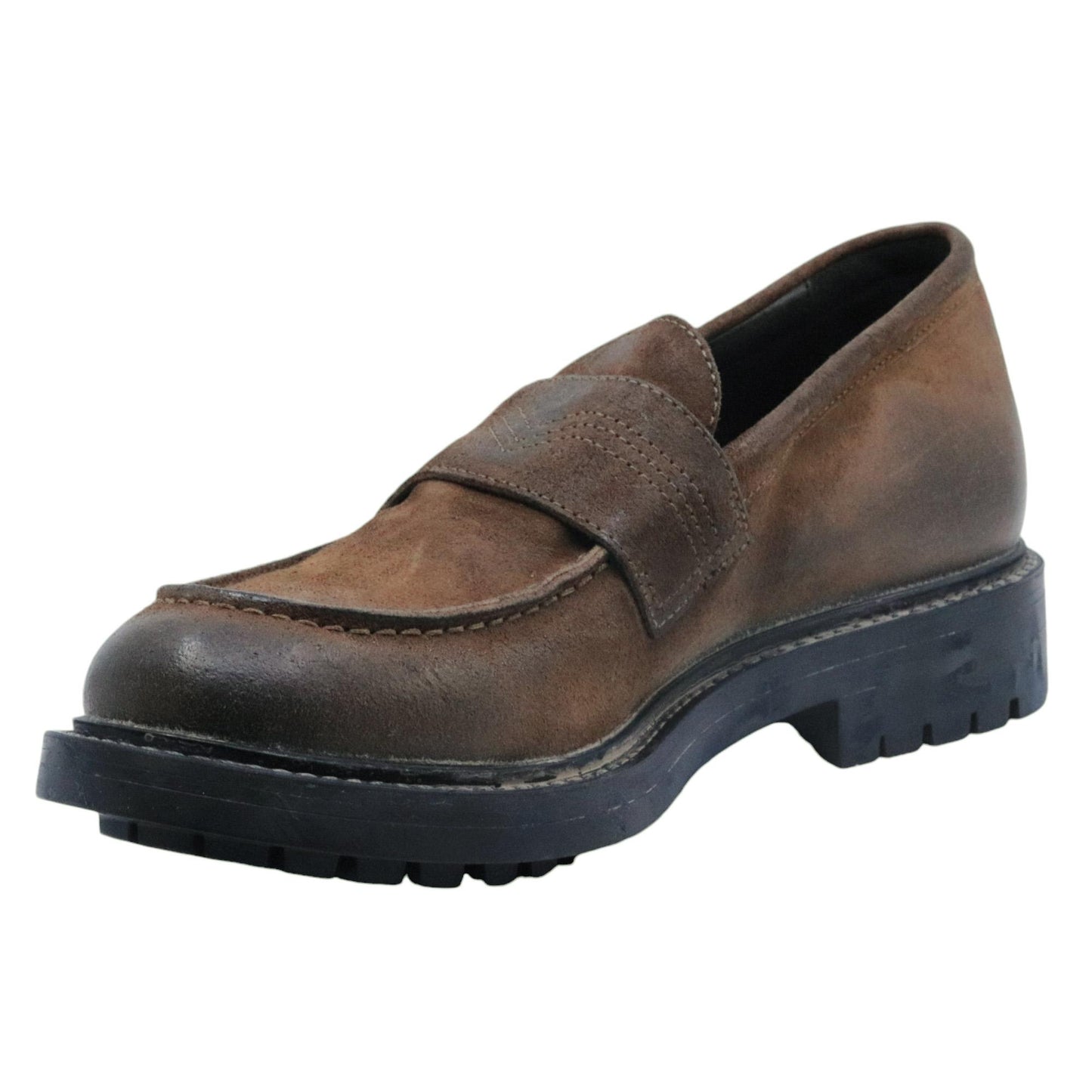 Mocassino uomo Moma 57406 in camoscio taupe marrone 