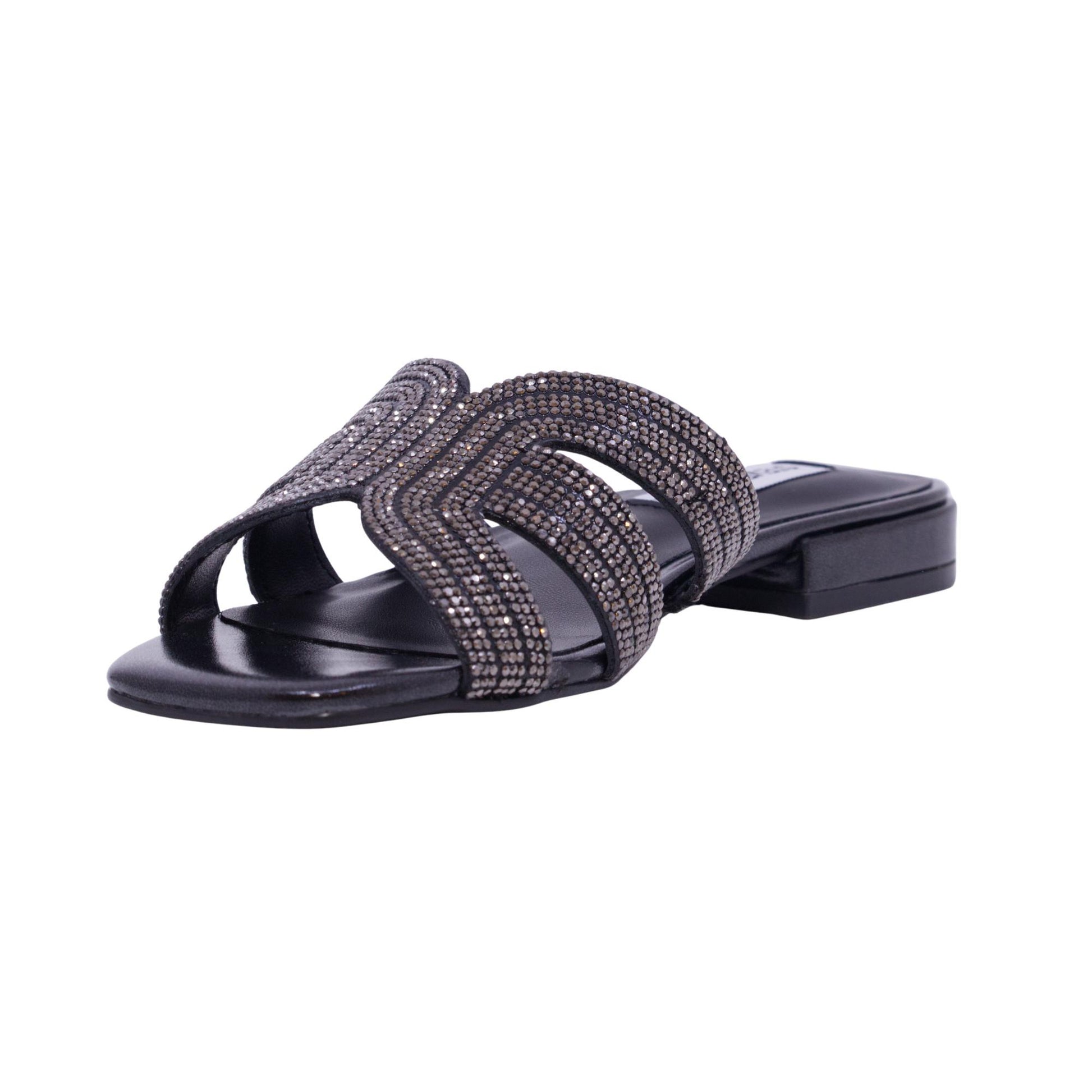 Steve Madden Sequel sandalo donna color nero con strass 