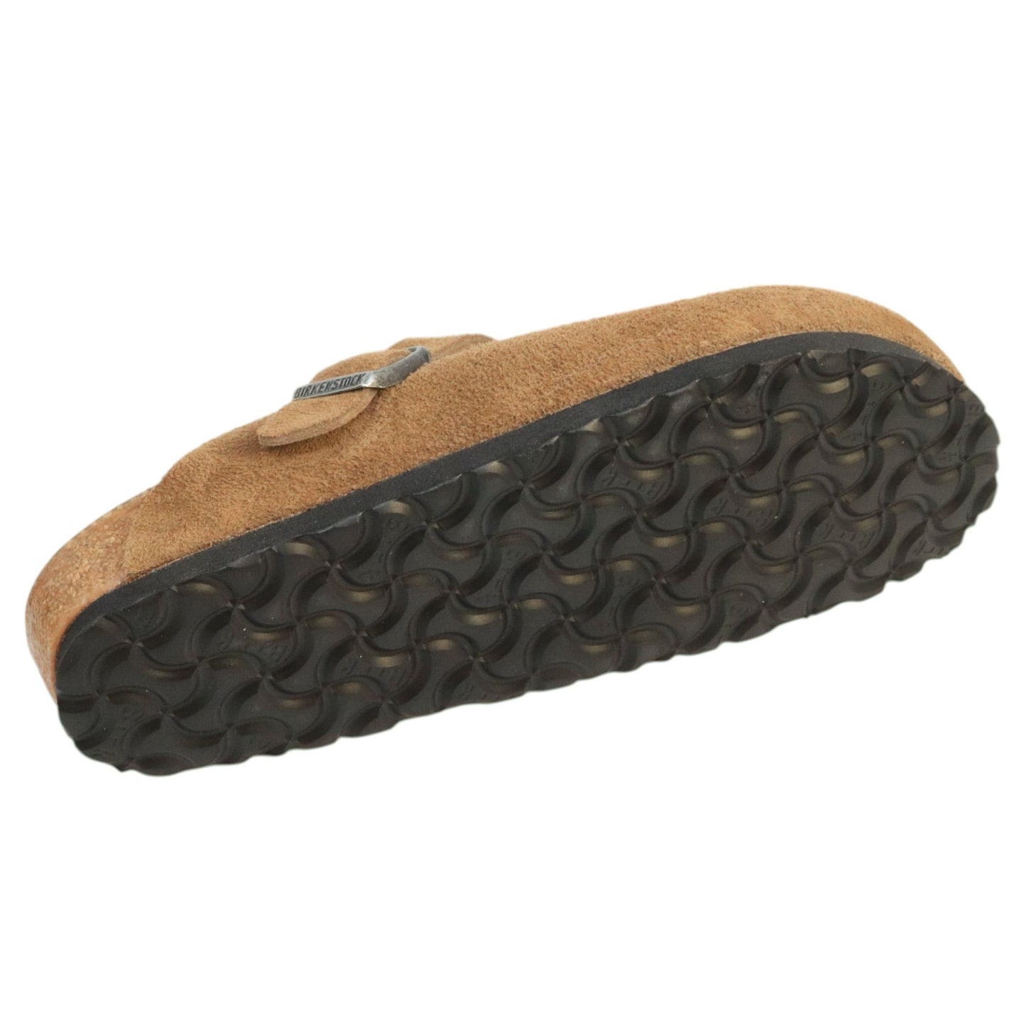 Birkenstock Boston in camoscio di colore dark tea 