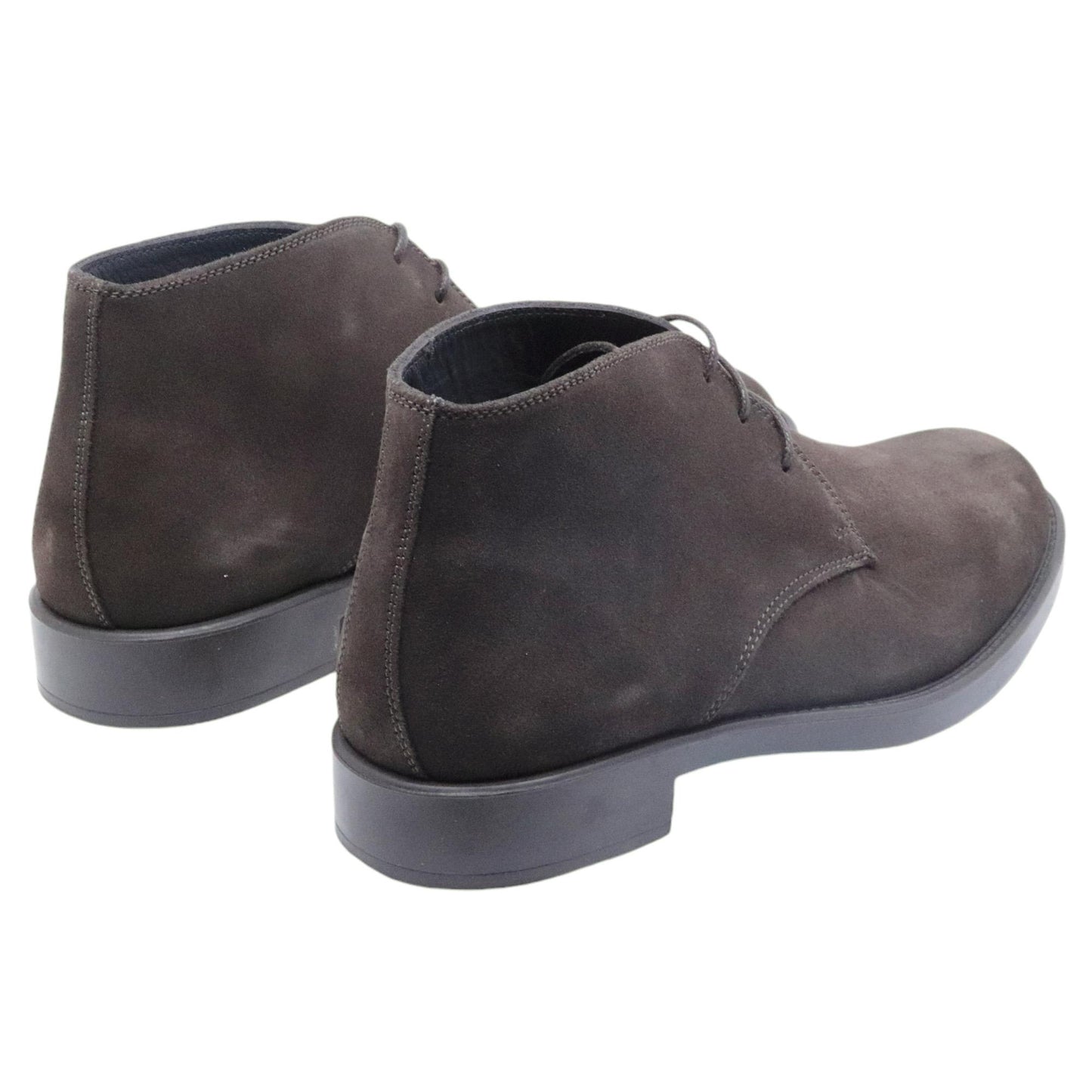 Antica Cuoieria 17337 Polacchino da uomo in camoscio marrone testa di moro 