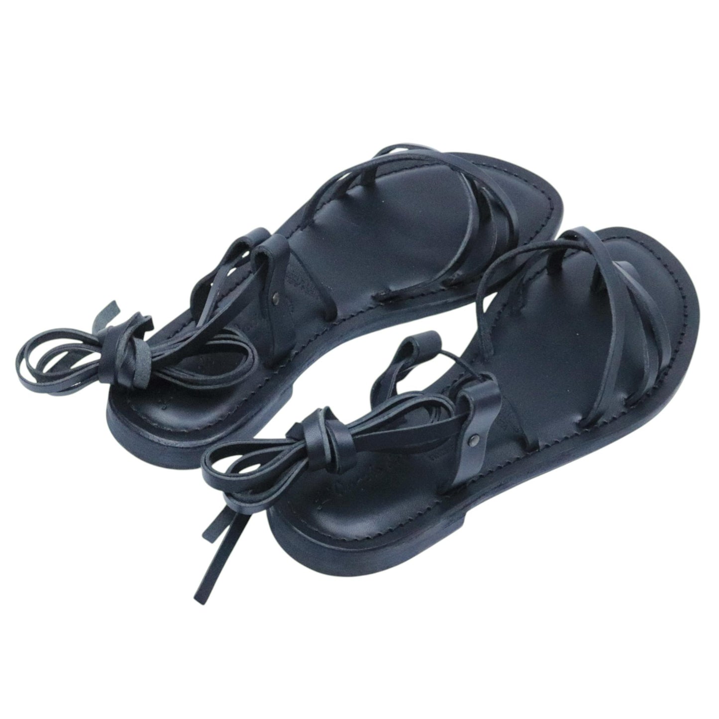 Sandalo donna L'angolo del cuoio Firenze 3000 in pelle nera. 