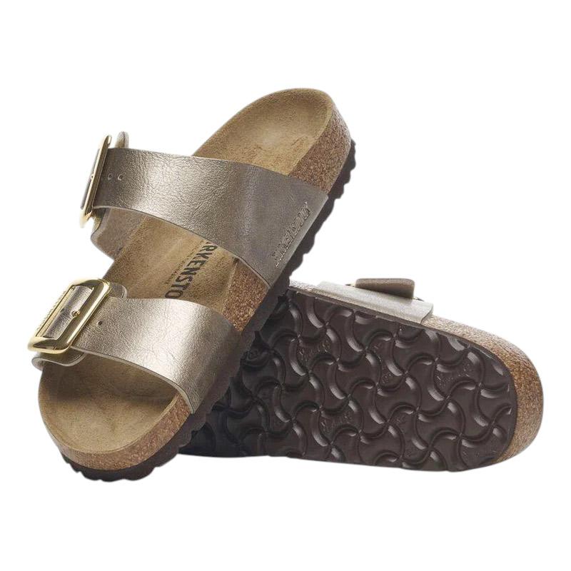 Birkenstock Sydney Graceful Pearl Taupe sandalo doppia fibbia color taupe 
