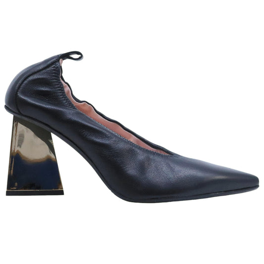 Ras 7728 decolletè da donna in pelle nera 
