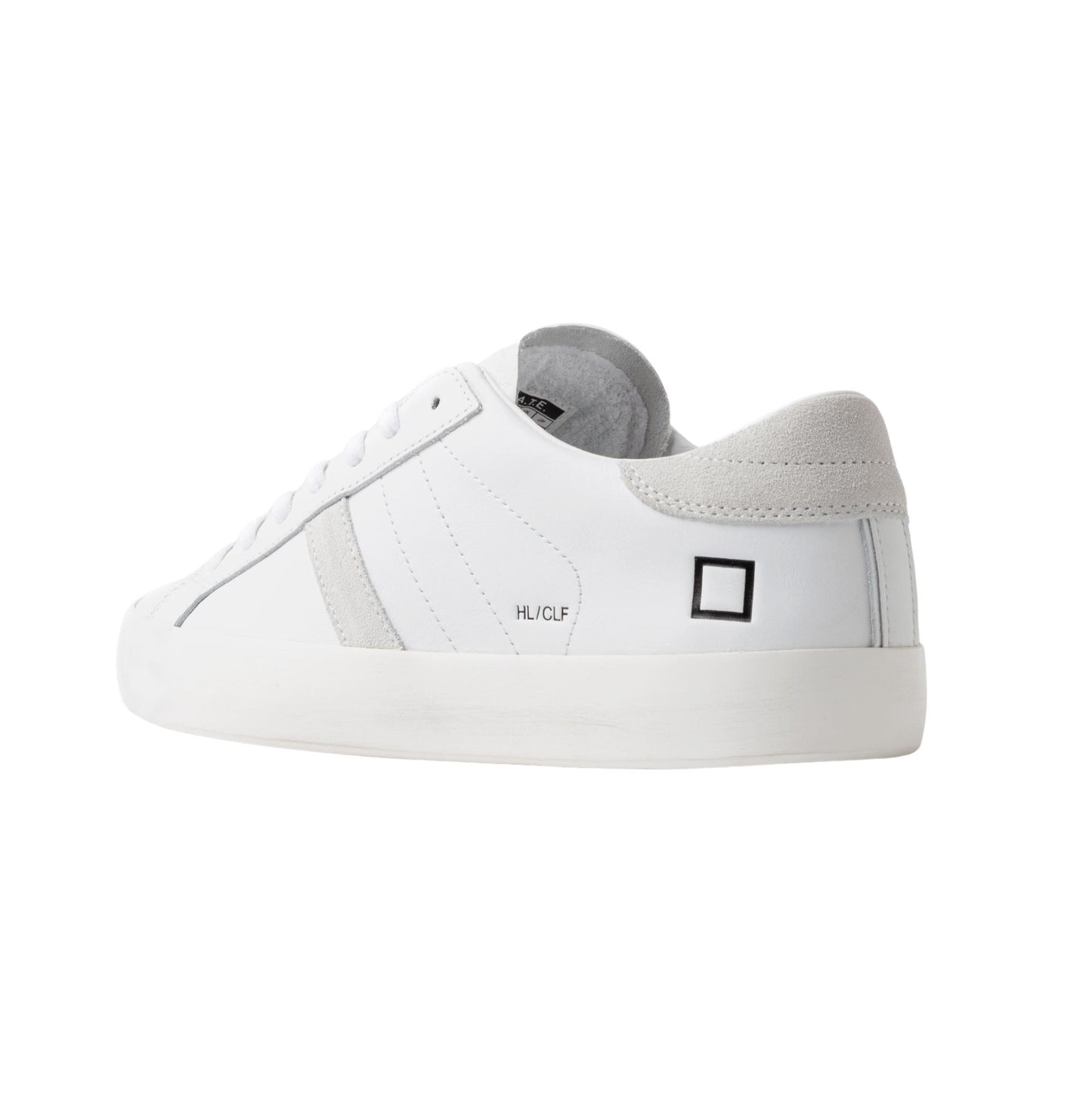 D.A.T.E. Hill Low Calf HL-CA-WH sneaker donna in pelle bianca 