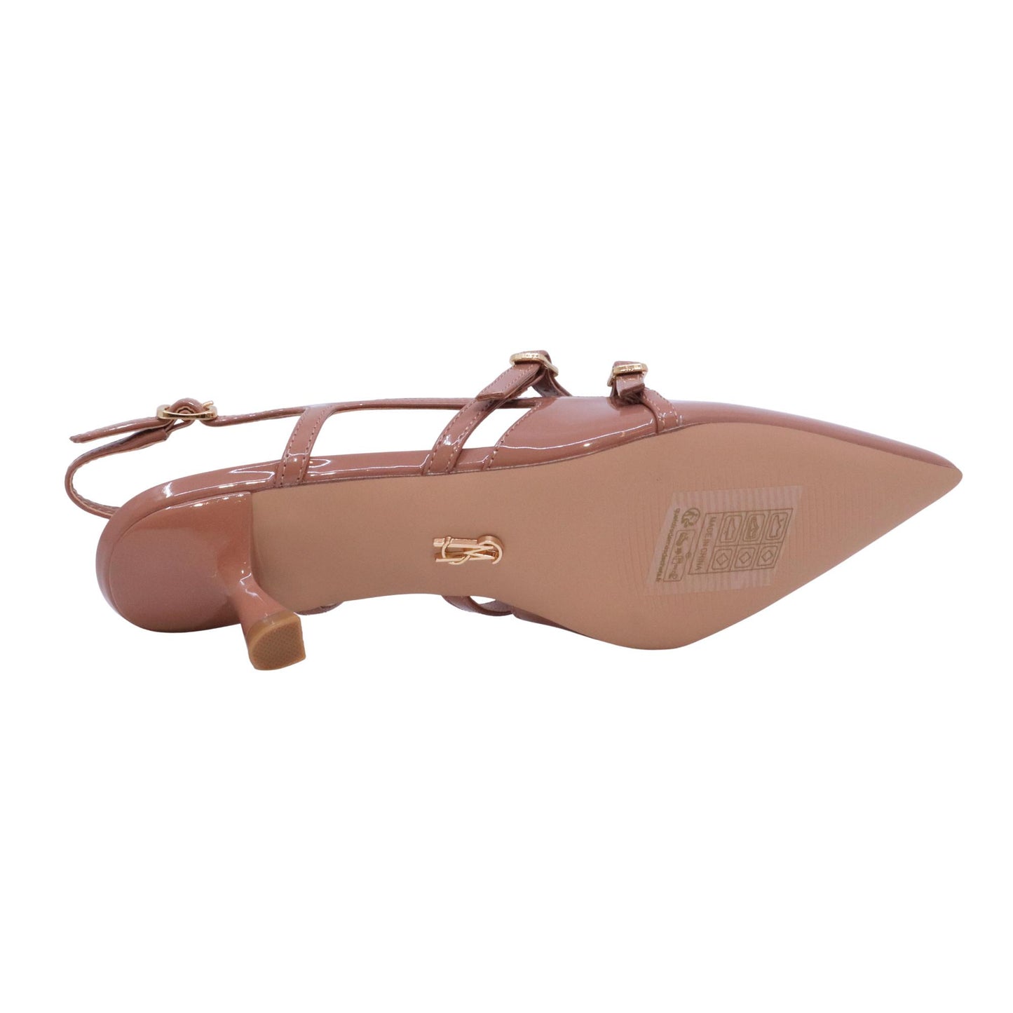 Steve Madden Lindale slingback donna in vernice taupe 