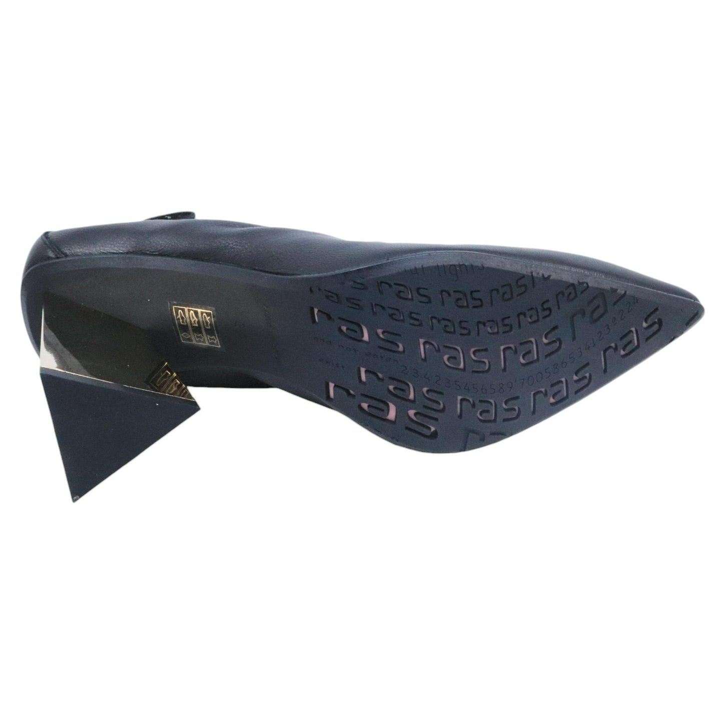 Ras 7728 decolletè da donna in pelle nera 