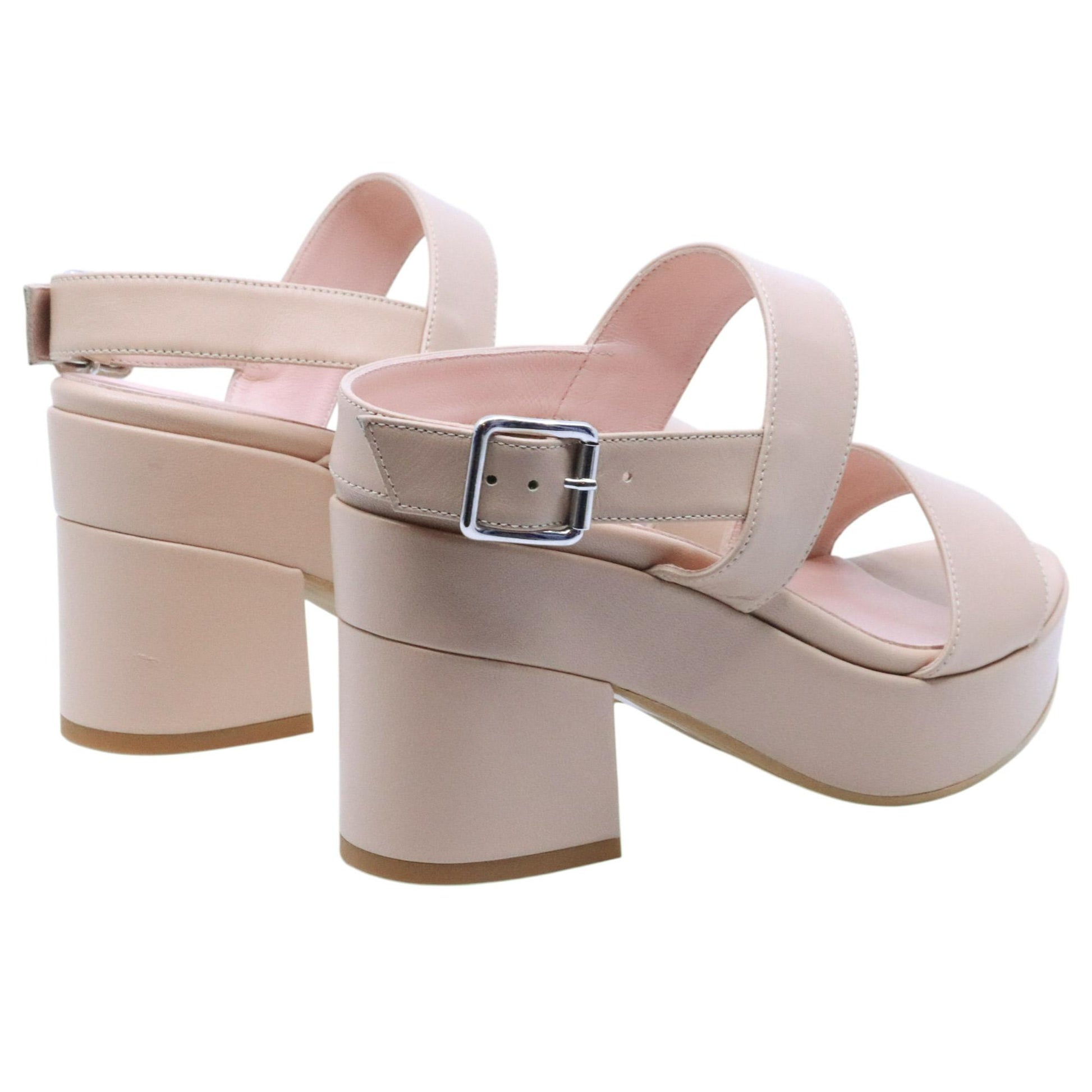 sandalo donna in nappa beige 3685-NAPPABEIGEBEIGE ANNA F.