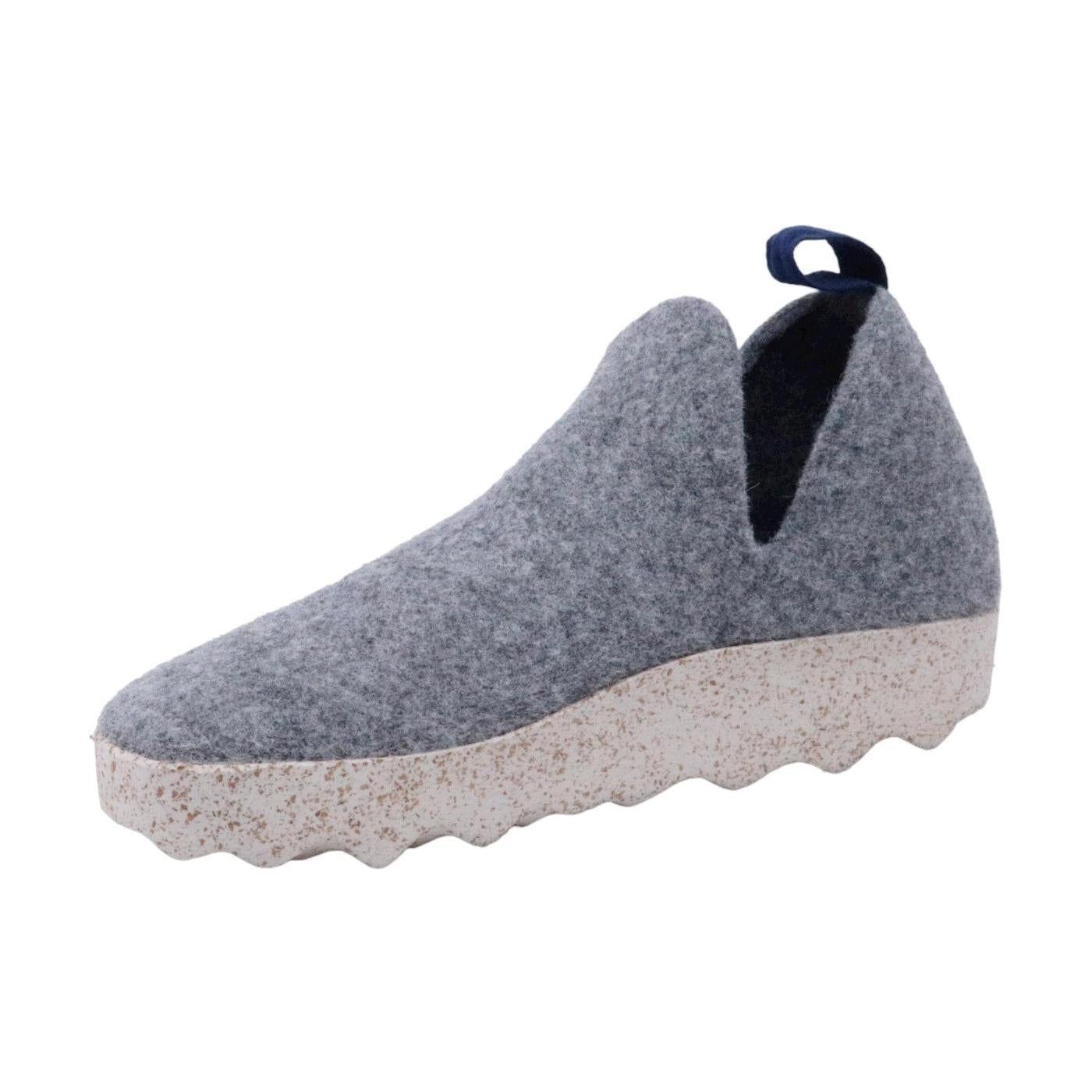 Scarpa donna Asportuguesas City in lana naturale grigia 