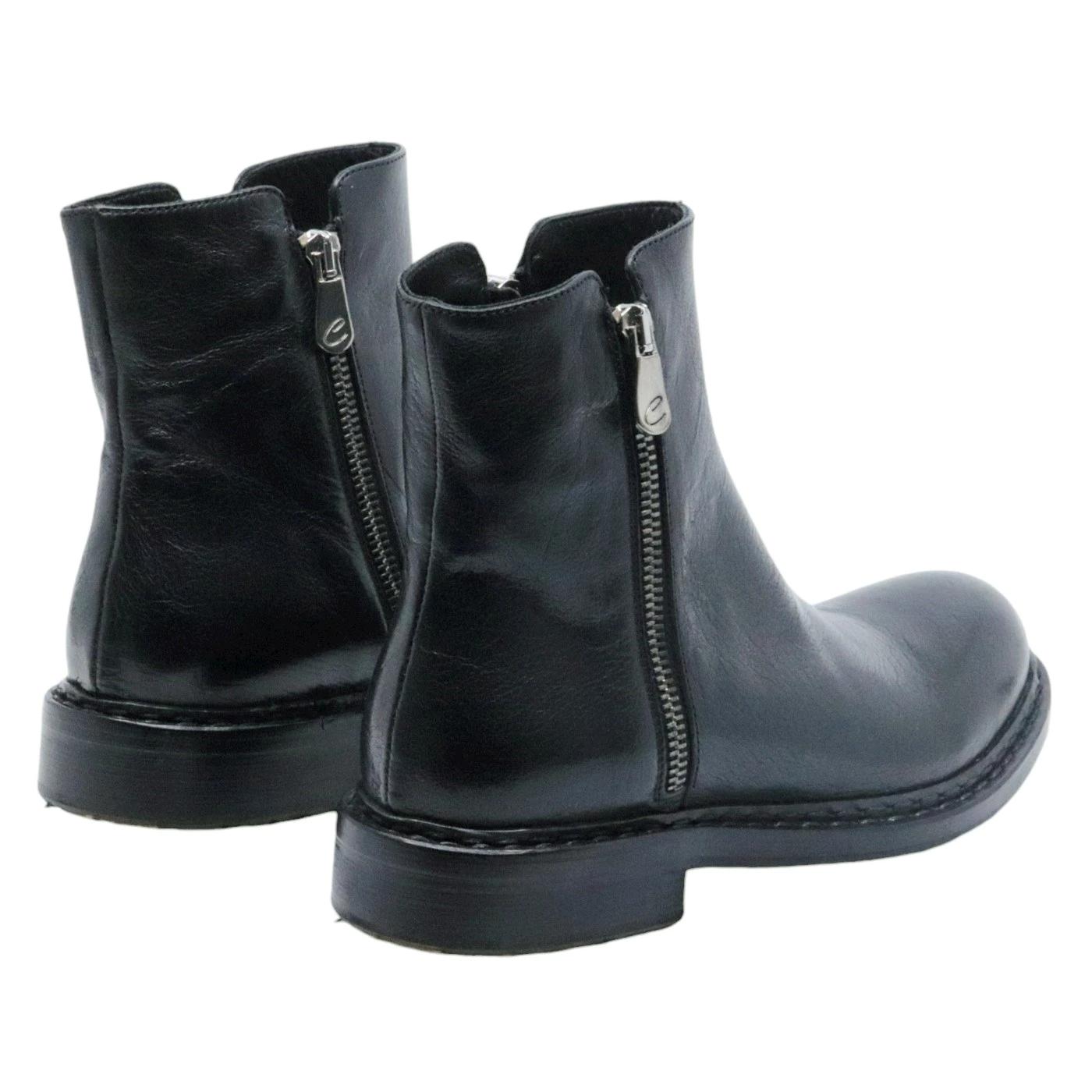 Stivaletto donna Crispiniano 574 in pelle nera 