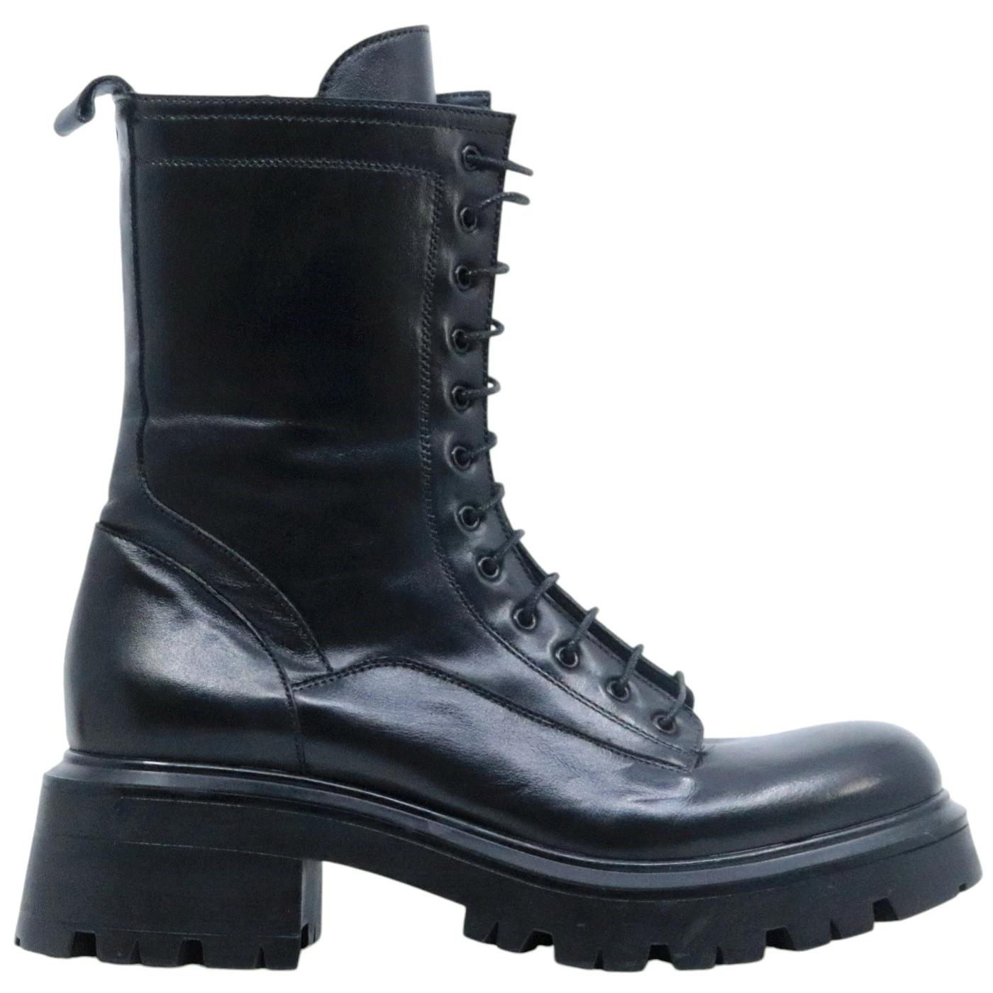 Anfibio donna Crispiniano 112 in pelle nera 