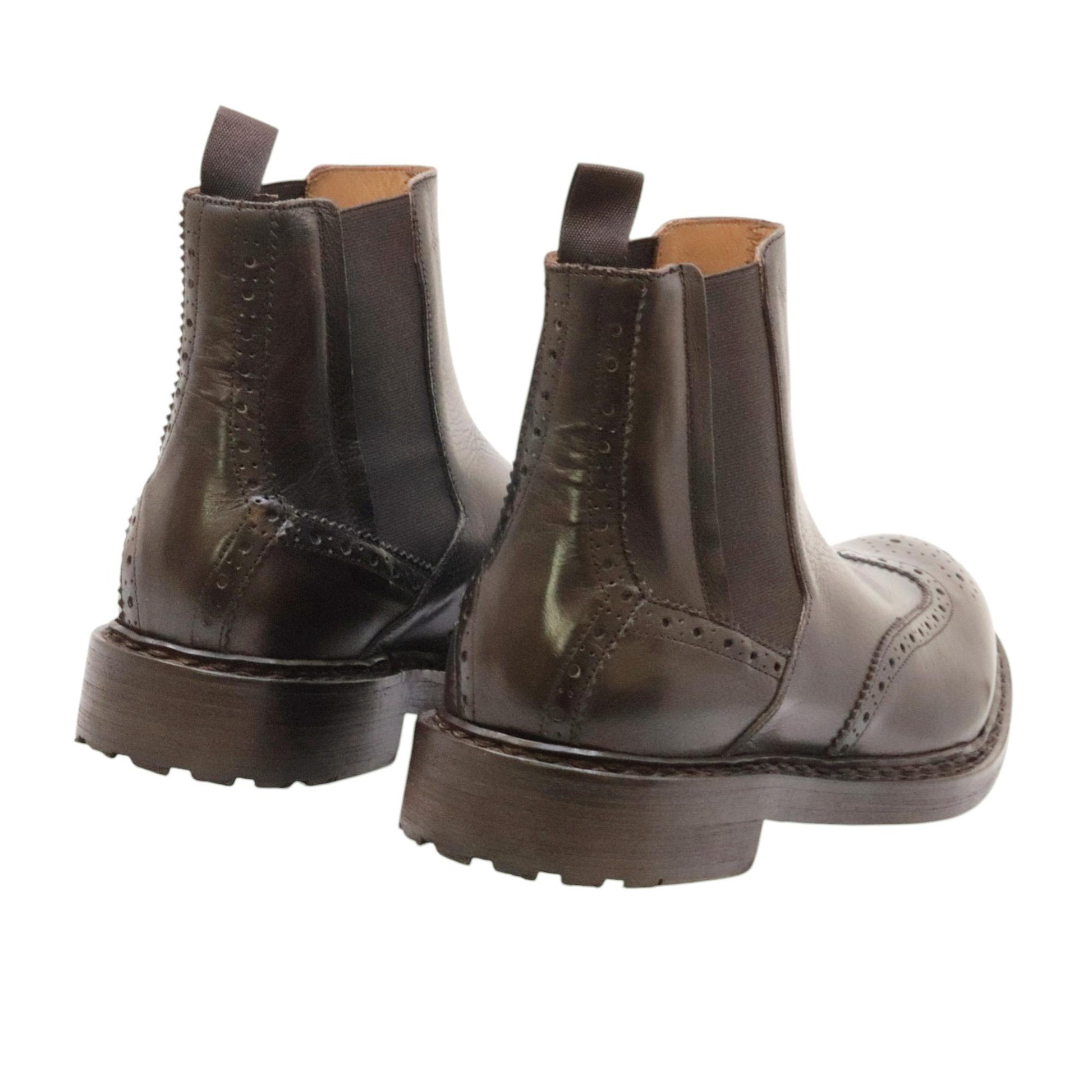 Crispiniano 483 chelsea boot uomo pelle marrone 