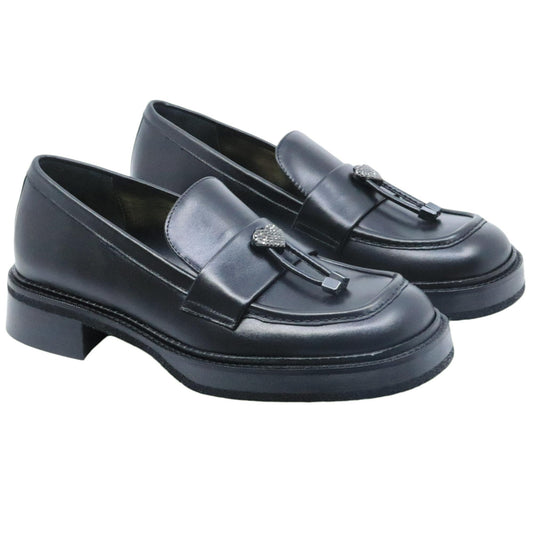Ras 7850 mocassino da donna in pelle nera 