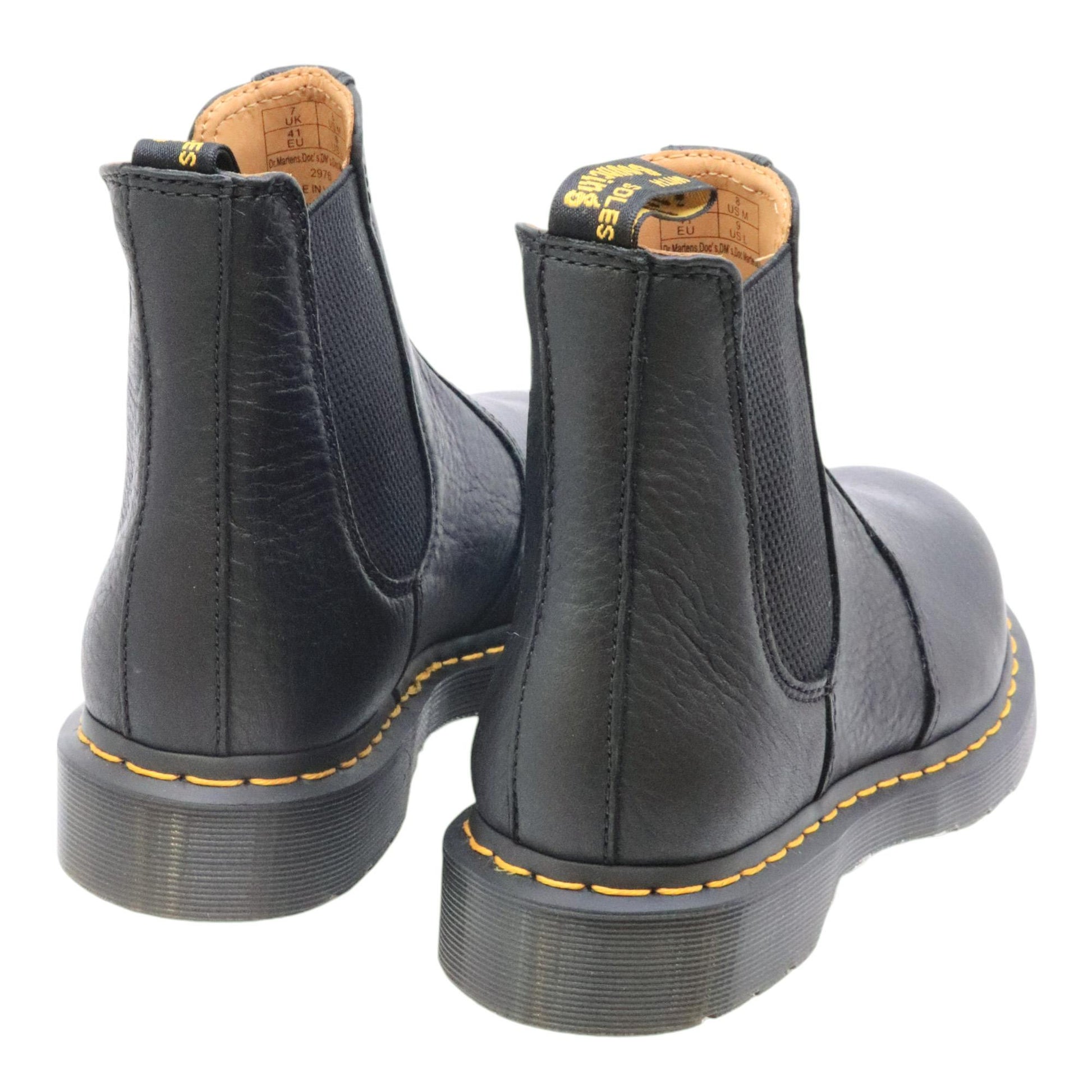 Dr. Martens 2976 YS chelsea boot uomo pelle nera ambassador 