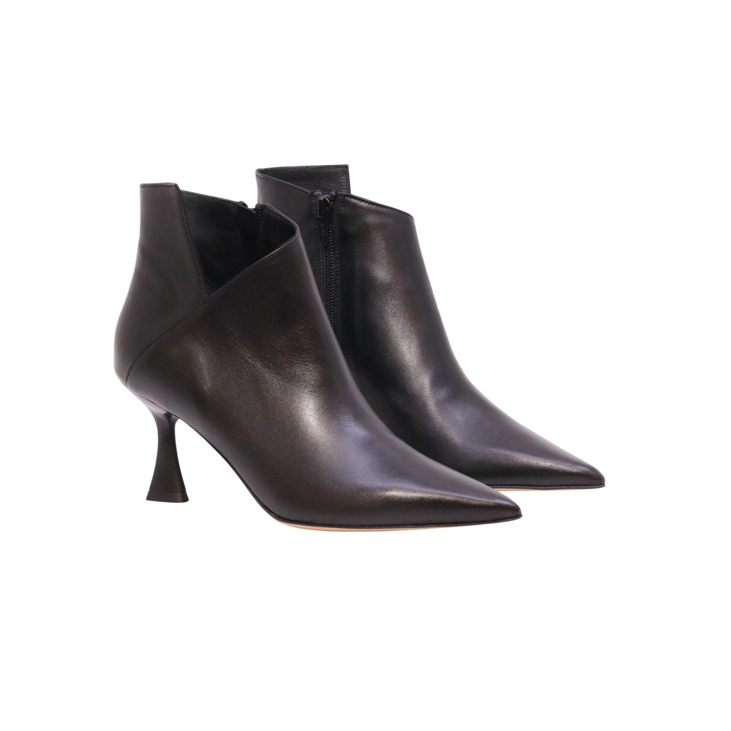 Isabelle Paris IS424 tronchetto donna in nappa nera con tacco 