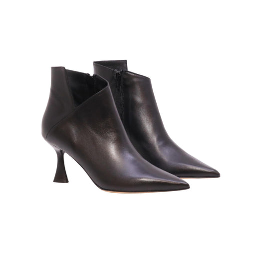 Isabelle Paris IS424 tronchetto donna in nappa nera con tacco 