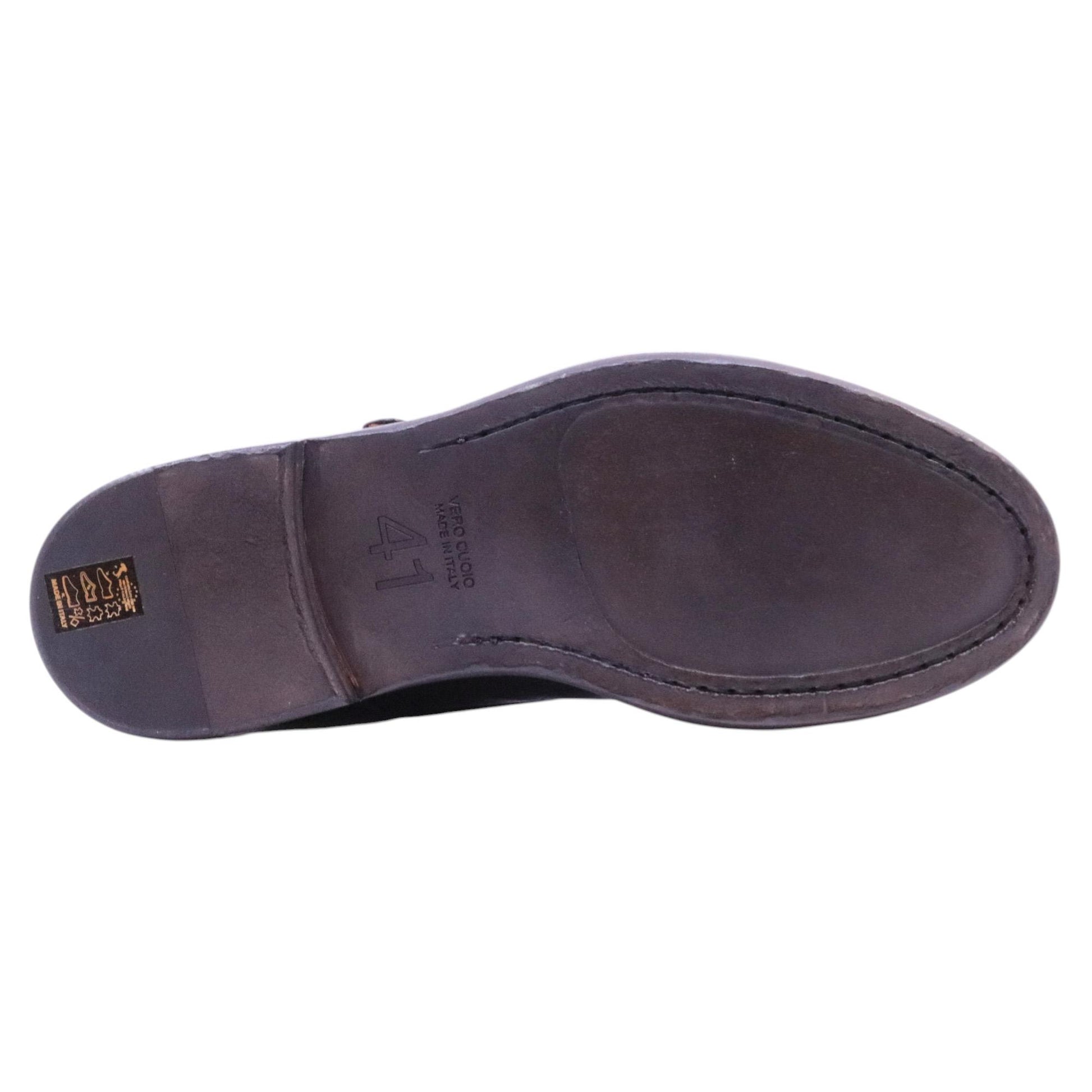 Crispiniano 6092 scarpa uomo doppia fibbia 