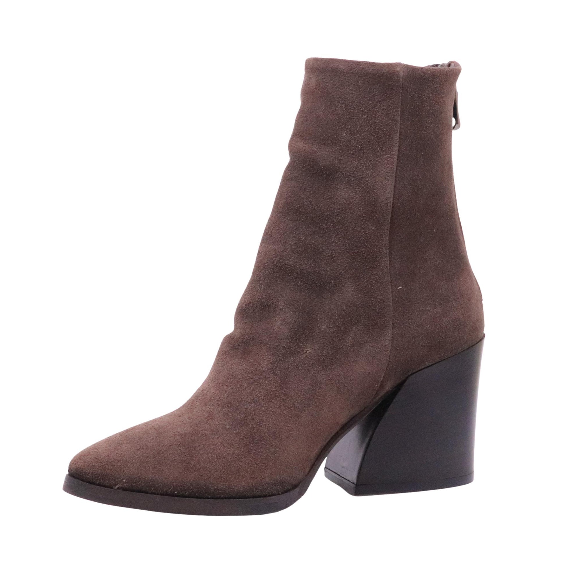 Curiositè 1636 stivaletto donna pelle scamosciata caffè 