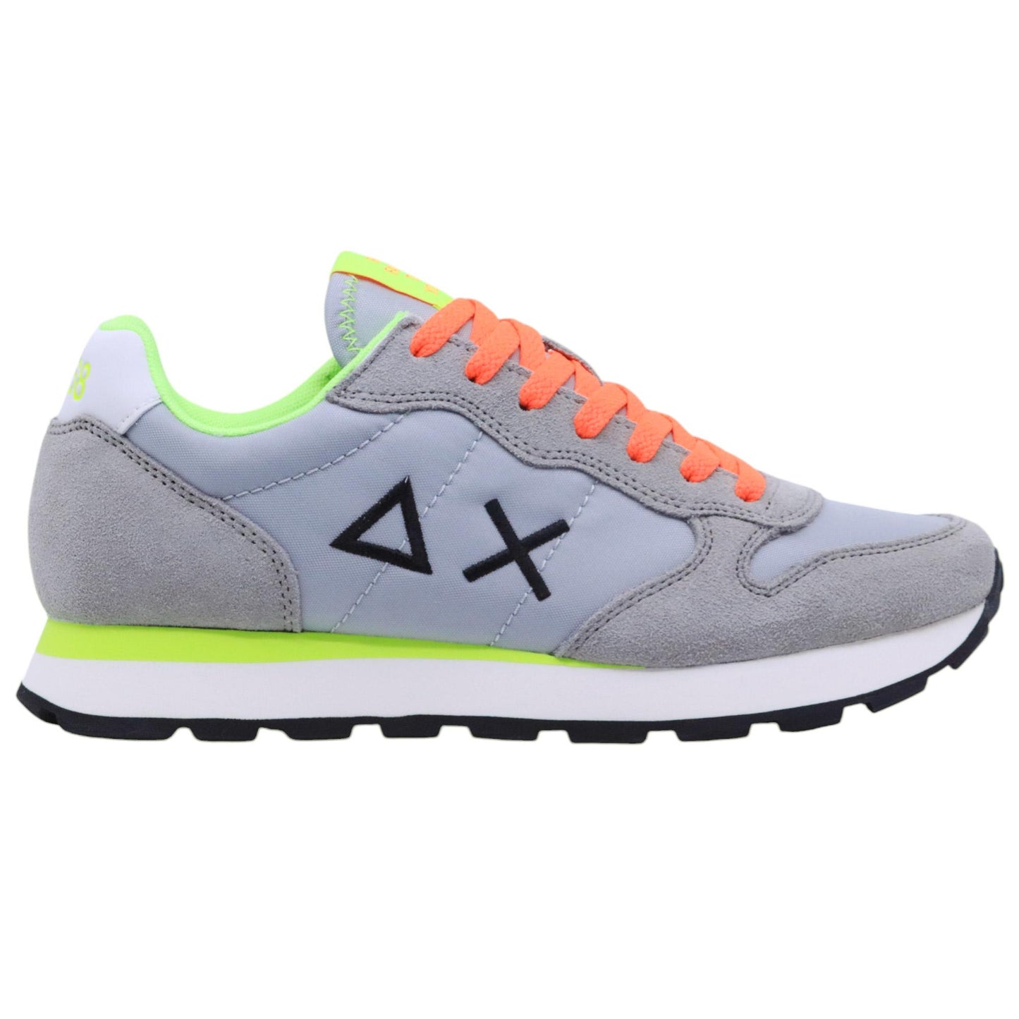 Sneaker uomo Sun68 Tom Fluo Z35102 in tessuto grigio 
