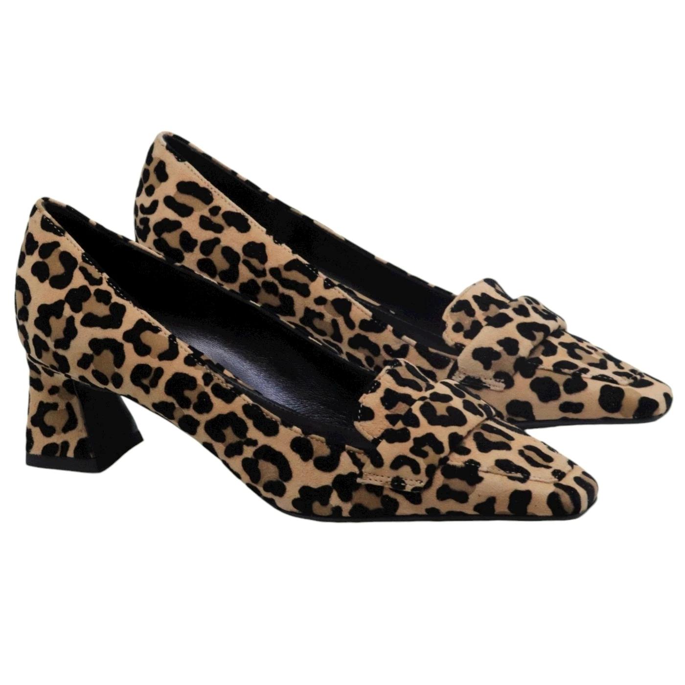 Mocassino Chantal 1962 2397 in camoscio maculato 