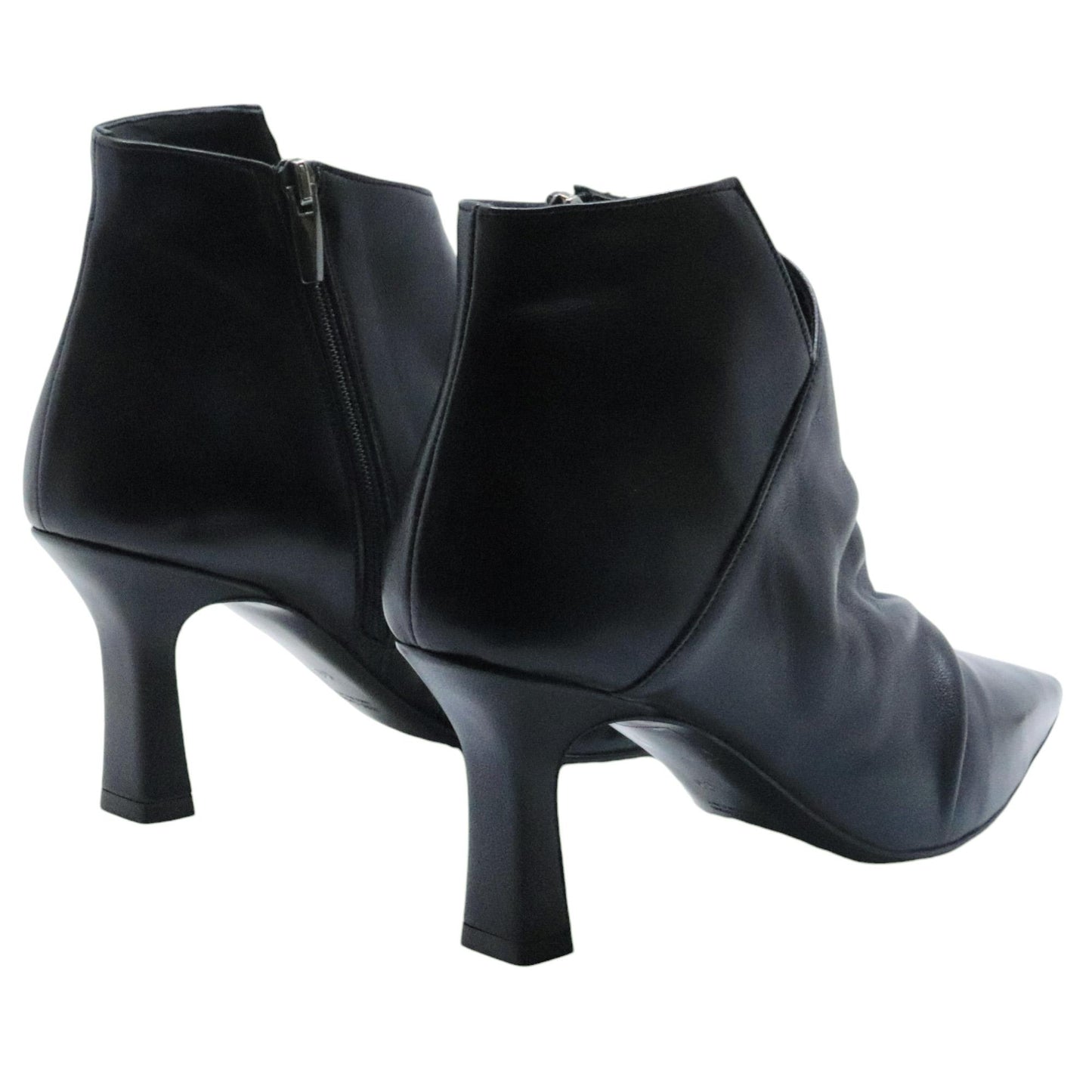 Tronchetto da donna The Seller BR317 in pelle nera 