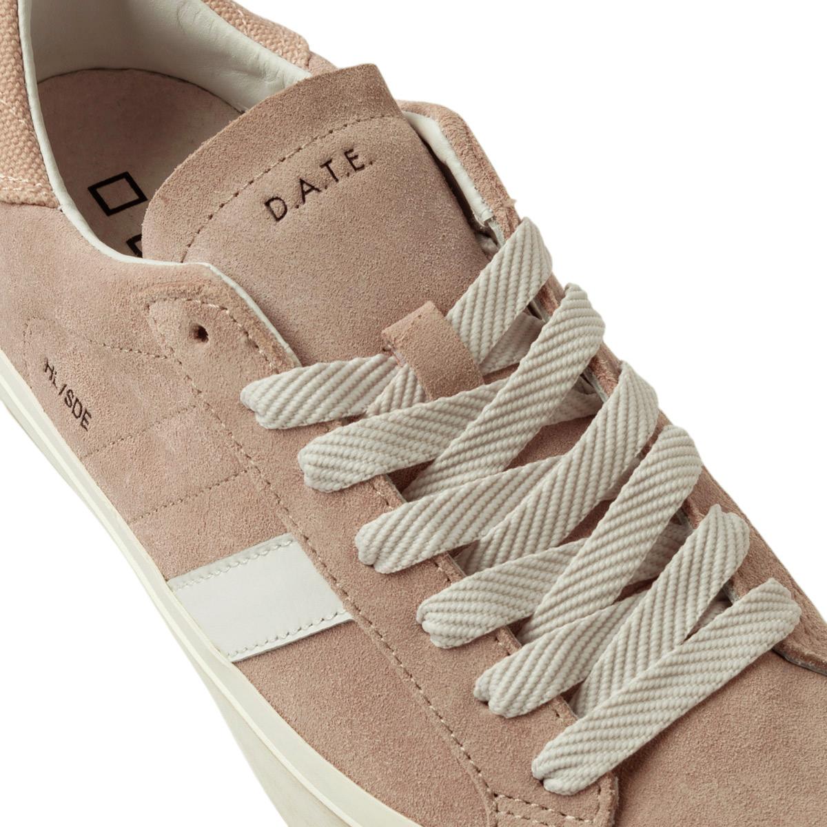 DATE Hill Low Suede Pink HL SD PK sneaker donna in camoscio rosa 