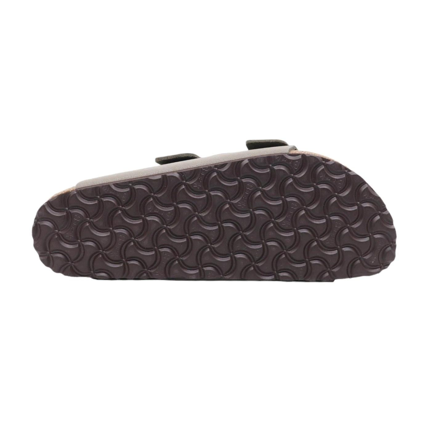 Birkenstock Arizona Birkibuc Stone sandalo doppia fibbia Narrow Fit 