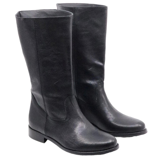 Stivaletto donna Curiositè 1707 in morbida pelle in colore nero 