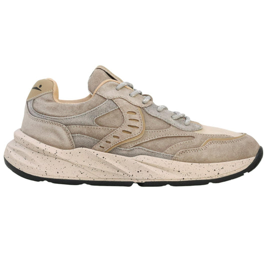 Voile Blanche CLUB22 sneaker uomo in pelle e suede grigio 