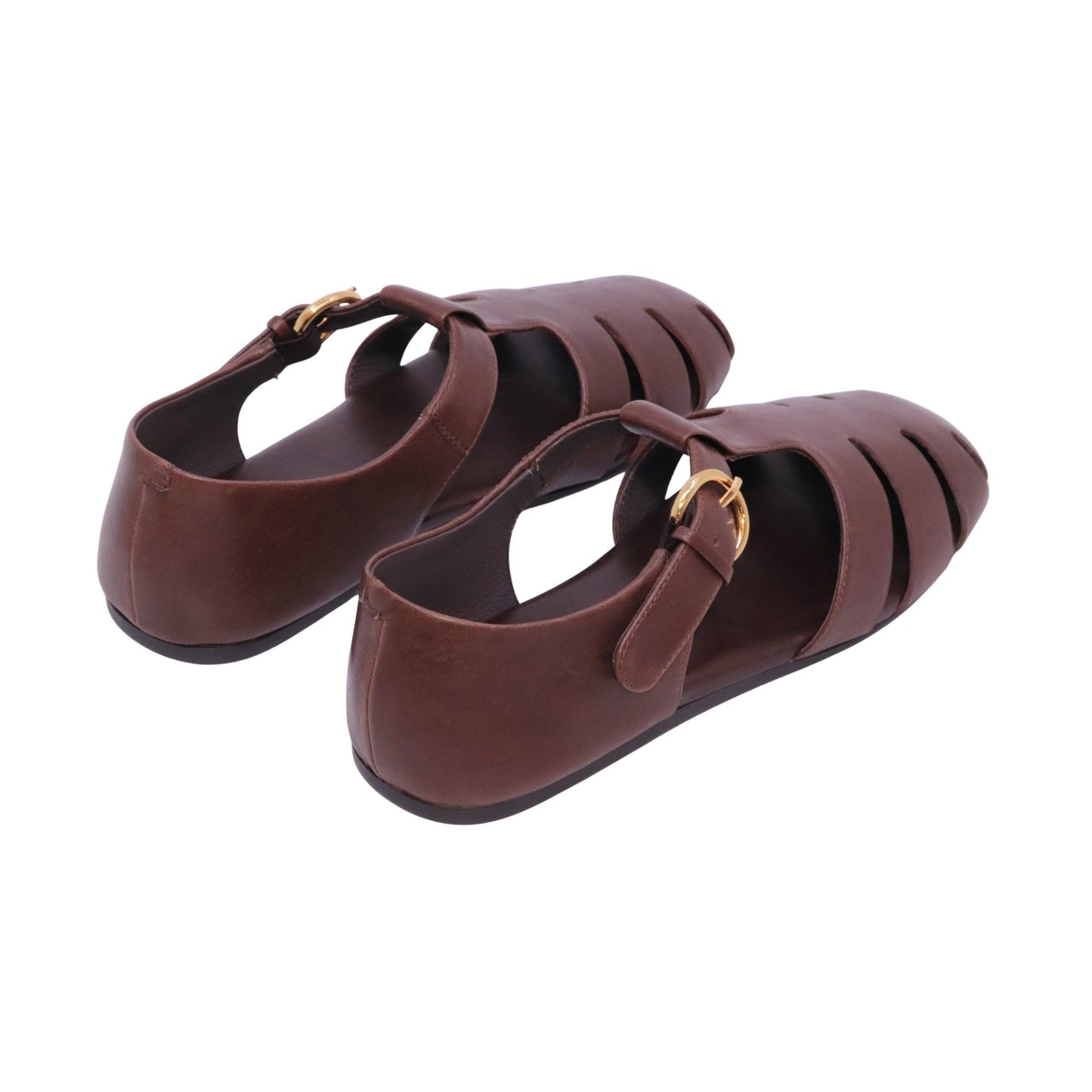 Jeffrey Campbell Theorize sandalo donna in pelle dark brown 