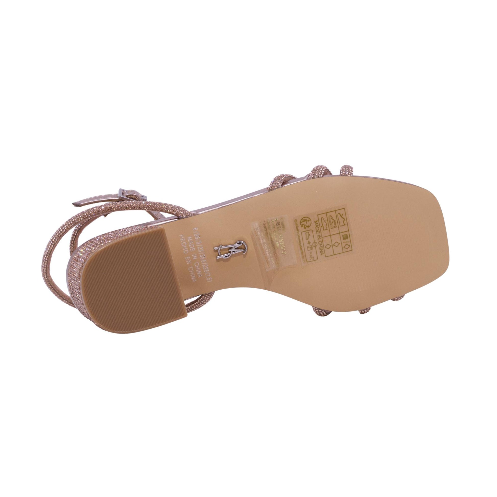 Steve Madden Cerena sandalo donna rose gold con strass 