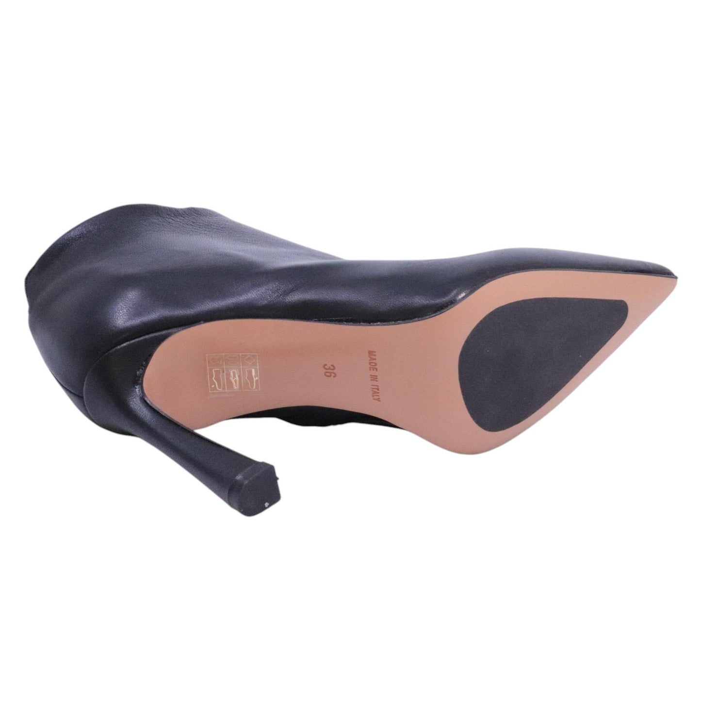 Bianca Di R916n tronchetto donna in pelle nera 