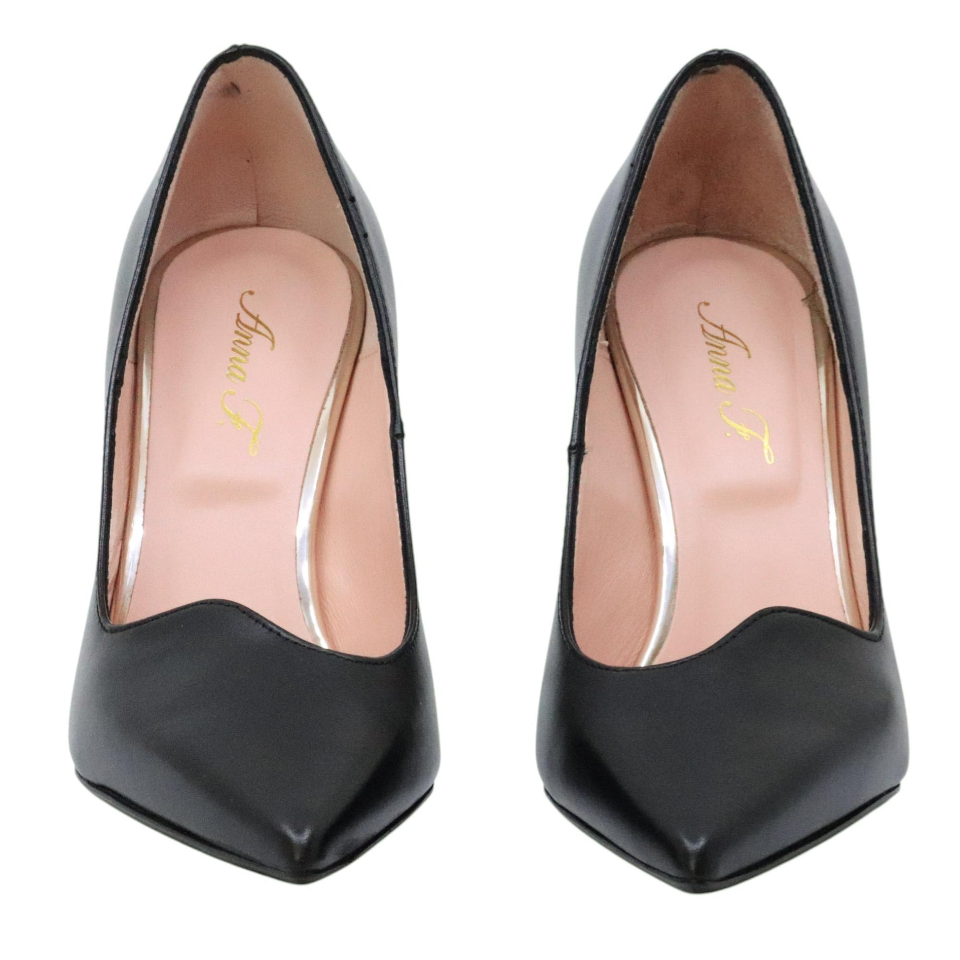 Anna F 1905 décolleté donna in pelle nera 