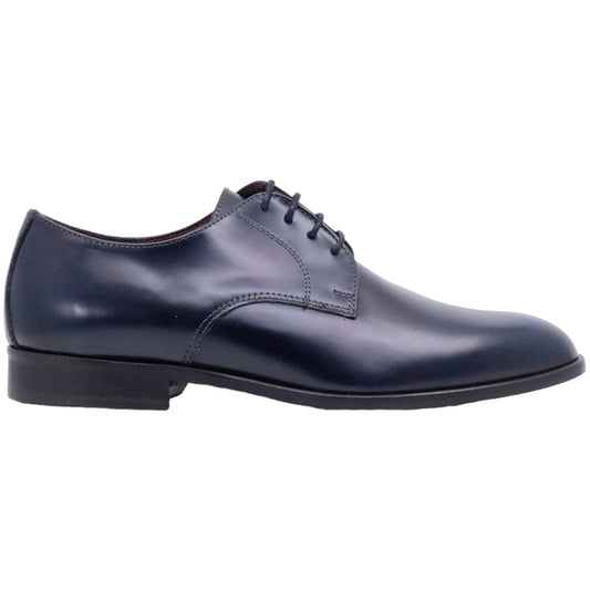 Scarpa Derby Antica Cuoieria 22551 da uomo in pelle blu 
