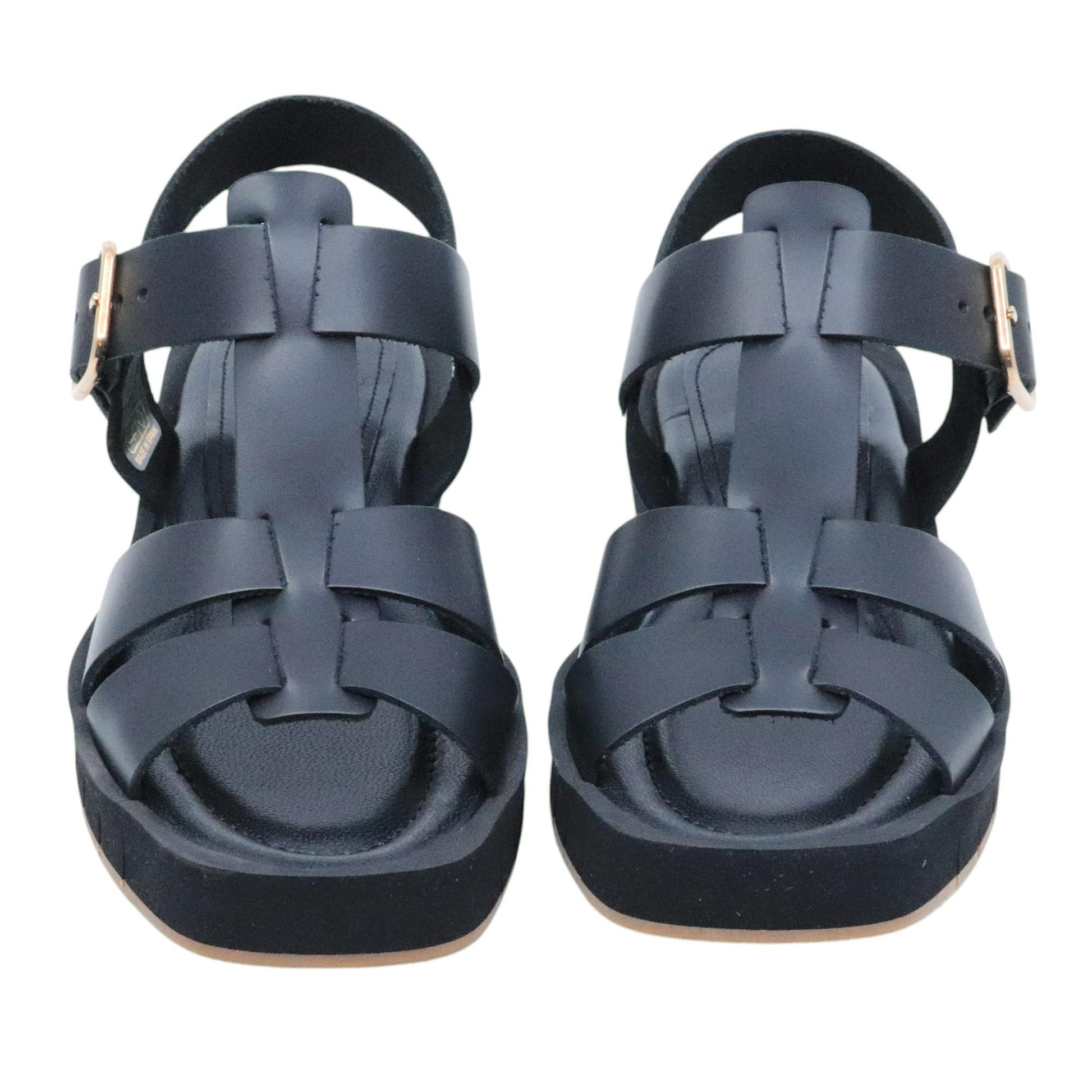 Sandalo Palomitas Daisy 27 4902 in pelle nera 