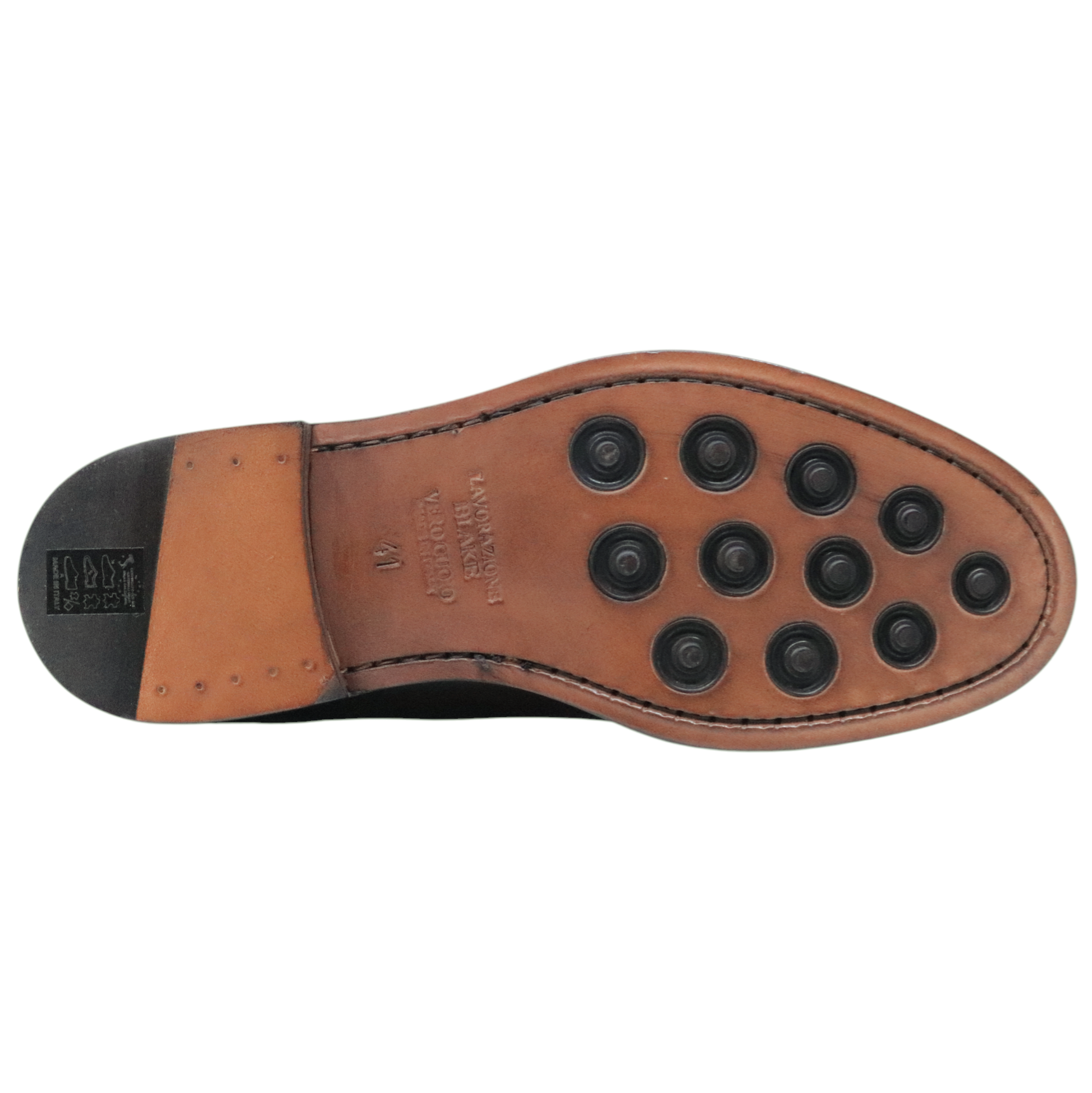Mocassino uomo Crispiniano 3509 in pelle marrone con mappetto 
