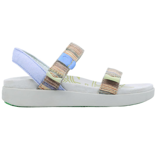 Satorisan Kona Raffia Etnico 110125A36639 sandalo donna in raffia multicolore con velcro casual comfort 