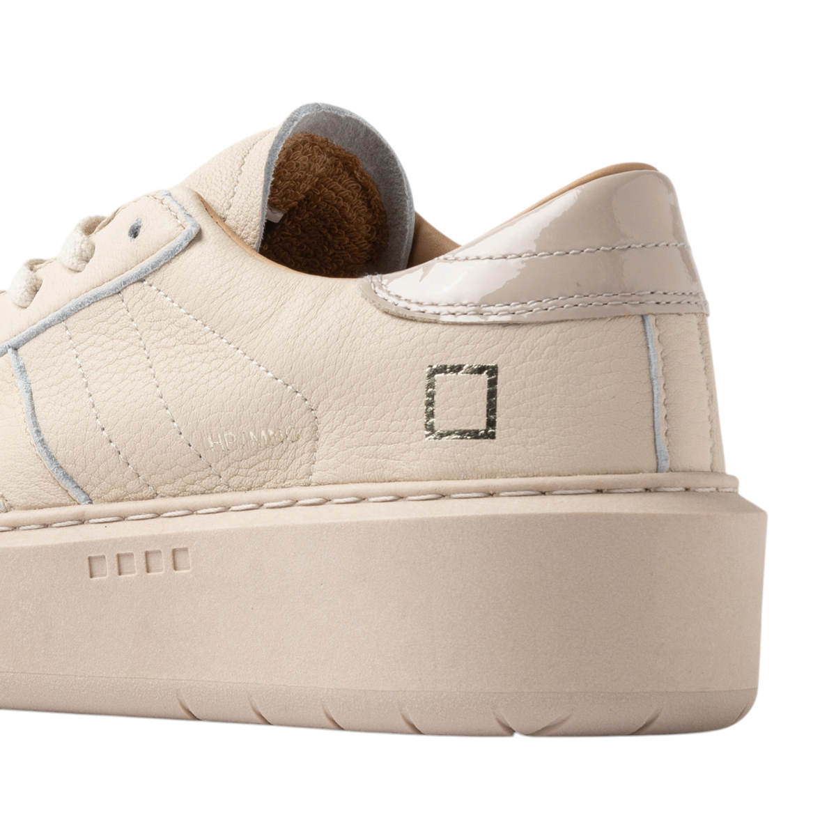 DATE Hill Platform Mono Beige HP MN BI sneaker donna in pelle beige 