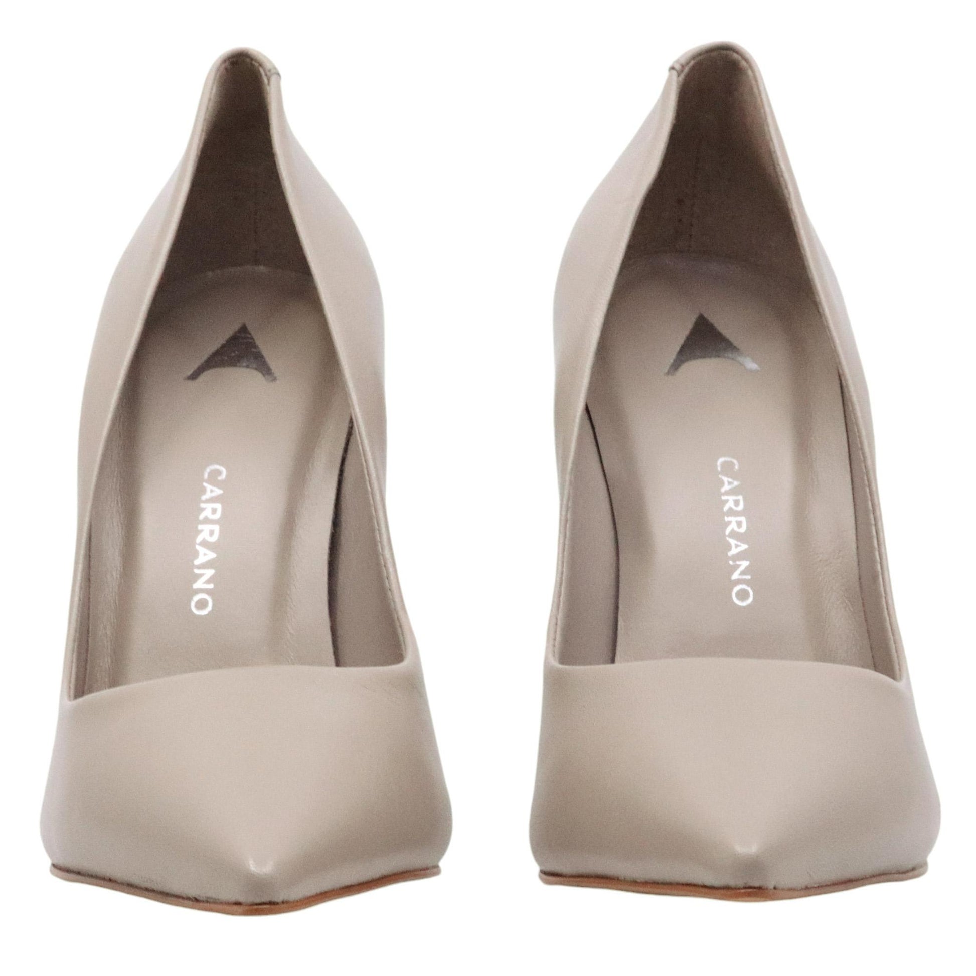 Décolleté donna Carrano 404003 in pelle grigia 