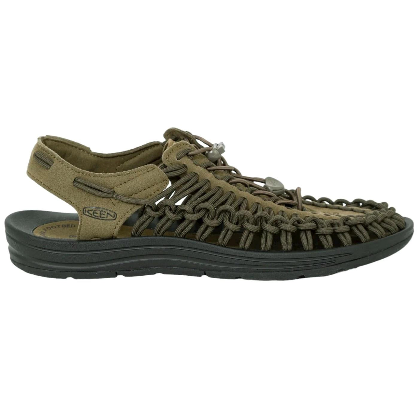 Sandalo uomo Keen Uneek 1023381 con elastico verde 