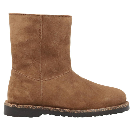 Birkenstock Uppsala Zip stivaletto donna in pelle scamosciata dark tea<BR/><BR/> 