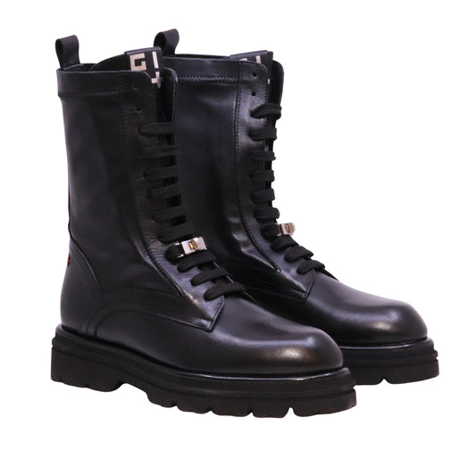 Gio+ Mia06C anfibio donna in pelle elasticizzata nera 