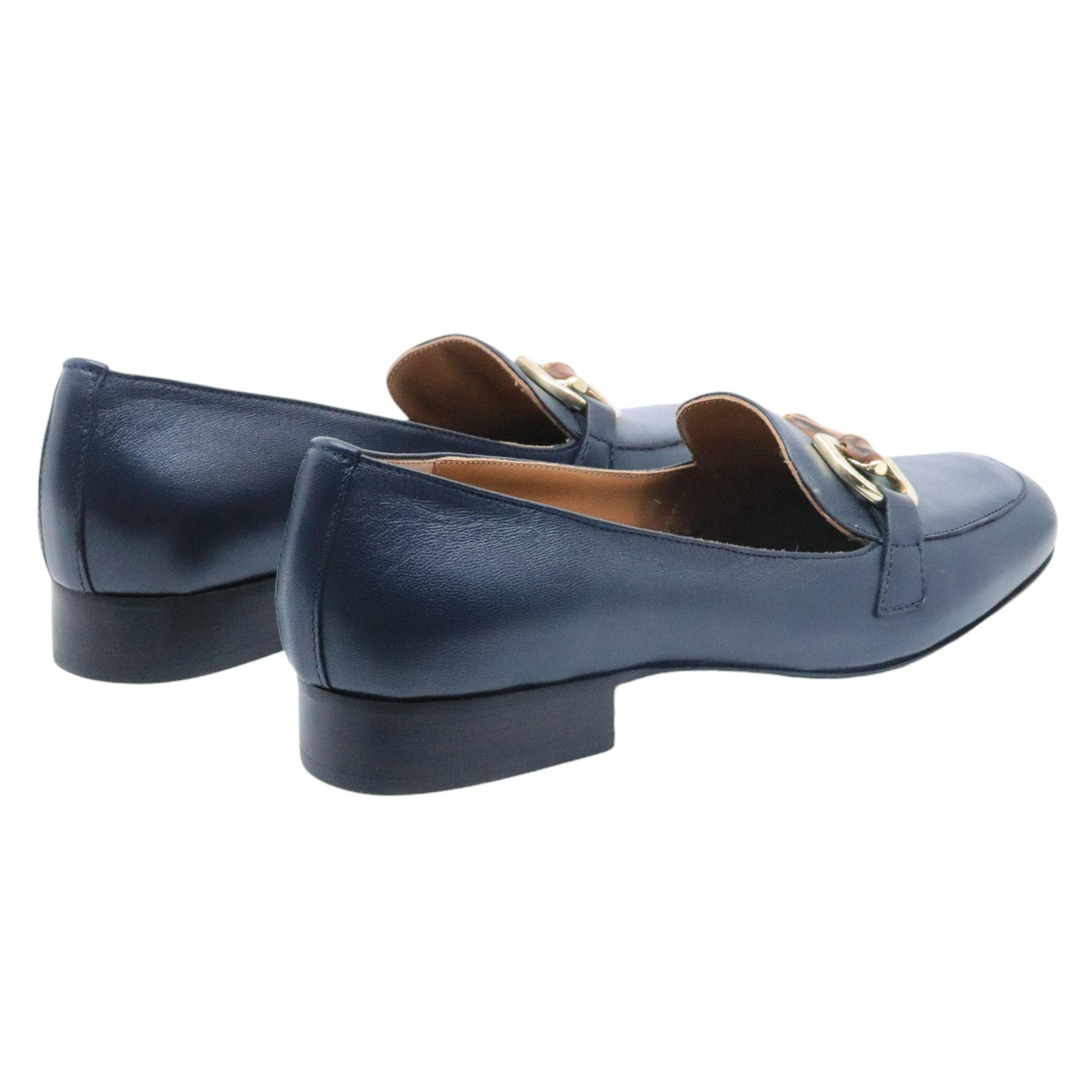 Mocassino donna Jaffè 900 in pelle blu 