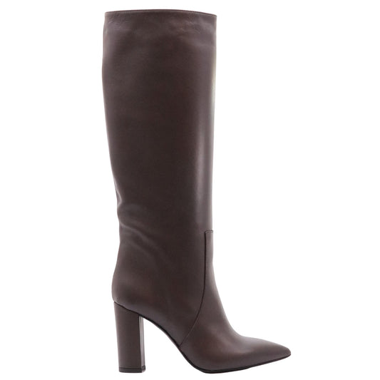 Ranyé 1000 stivale donna in pelle marrone 