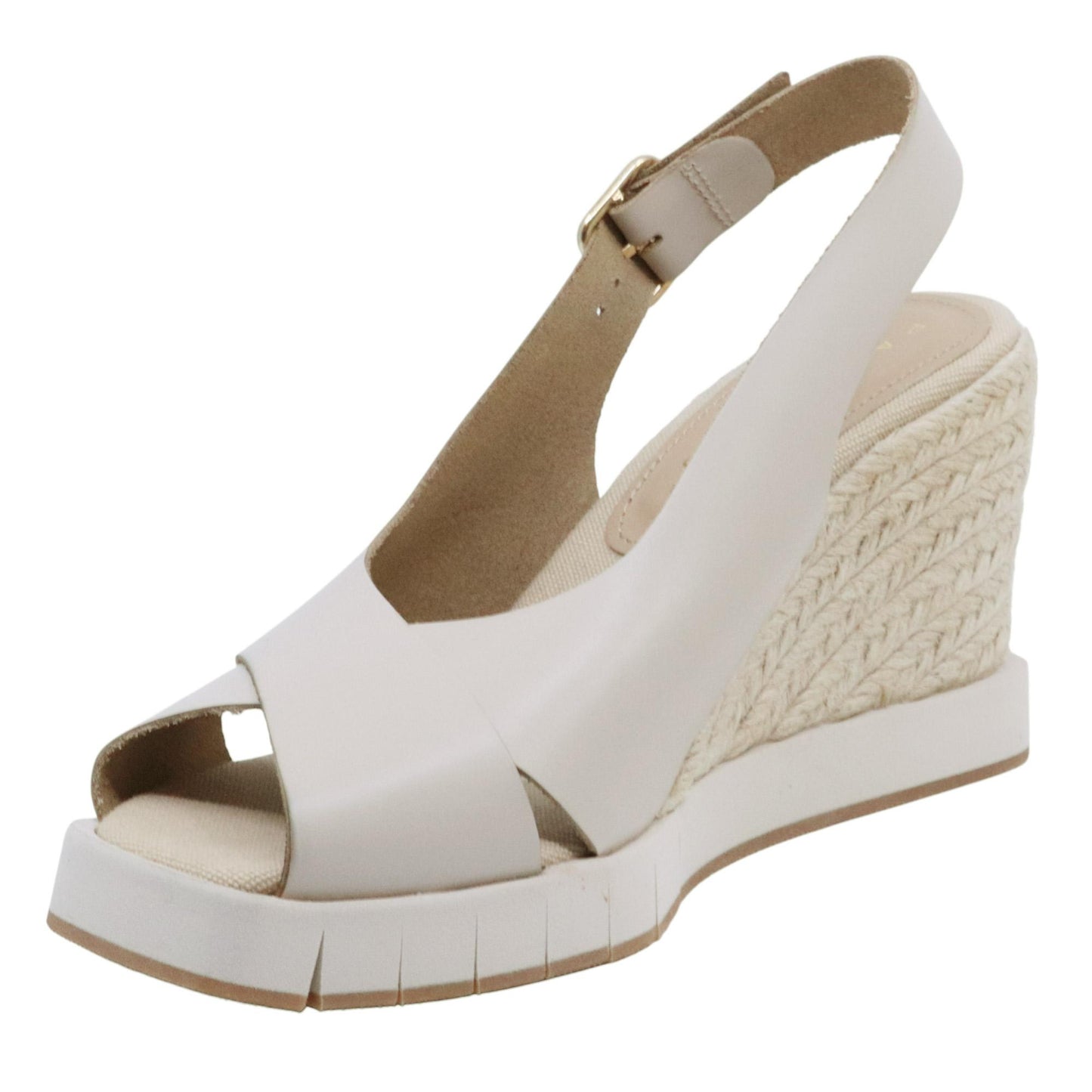 Sandalo zeppa Palomitas Wanda 27 4001 in pelle avorio 