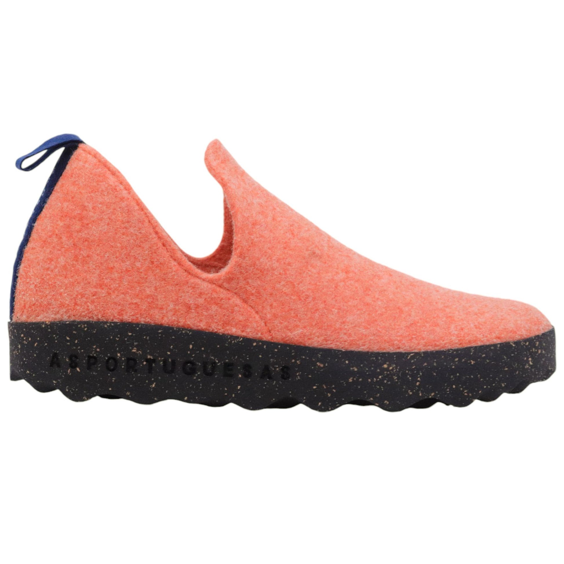 Asportuguesas City scarpa donna in lana arancio 