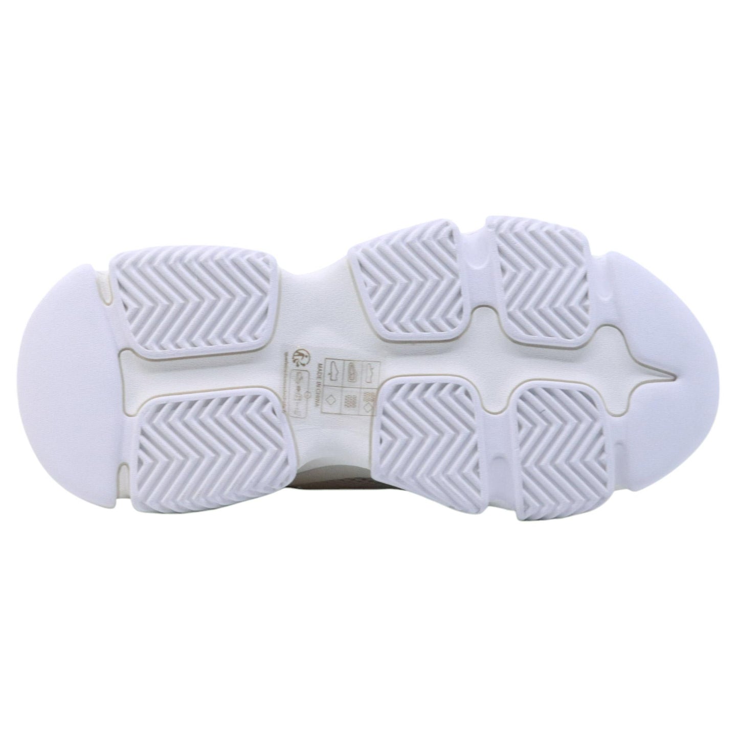 Steve Madden Possession sneaker donna in tessuto bianco e argento 