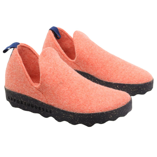 Asportuguesas City scarpa donna in lana arancio 
