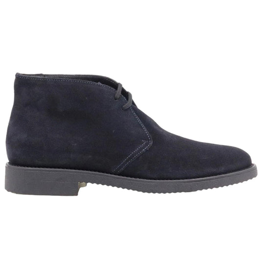 Antica Cuoieria 17671 polacchino da uomo realizzato in pelle scamosciata di colore blu 