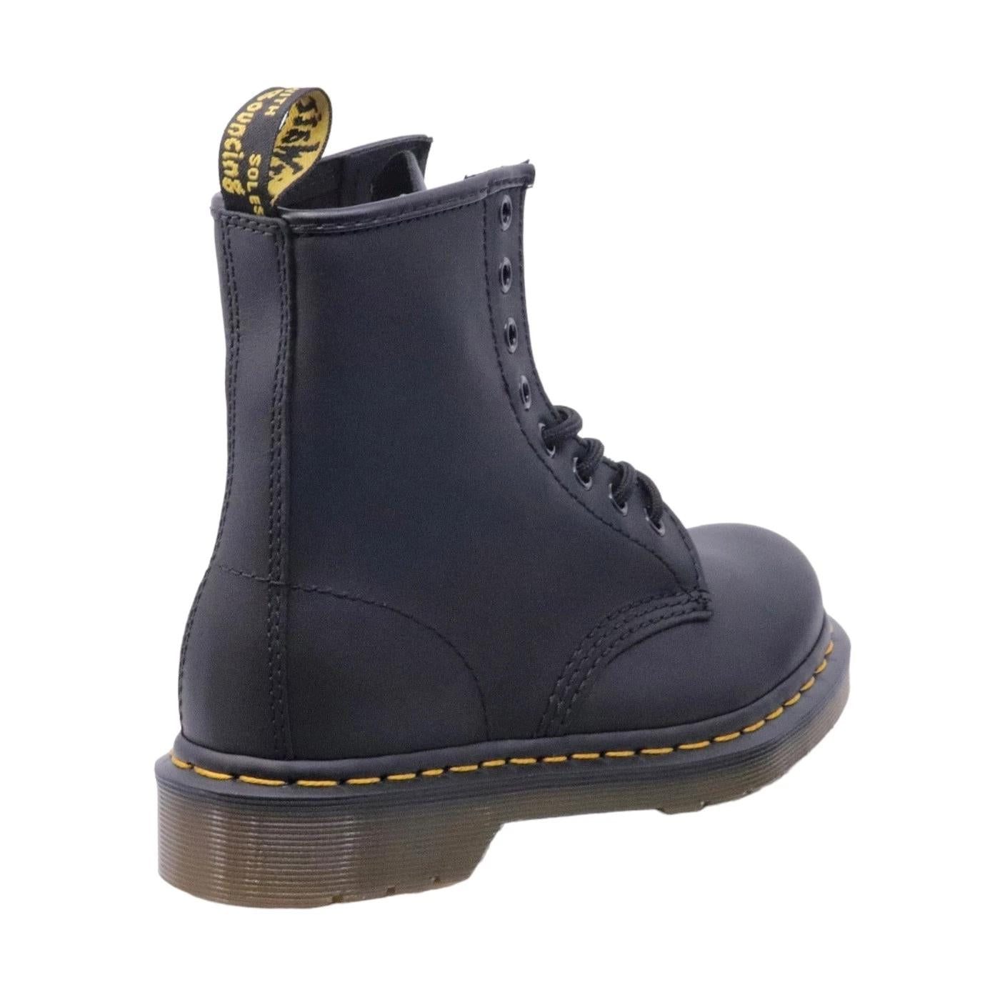 Dr. Martens 1460 Greasy anfibio unisex in pelle morbida nera 